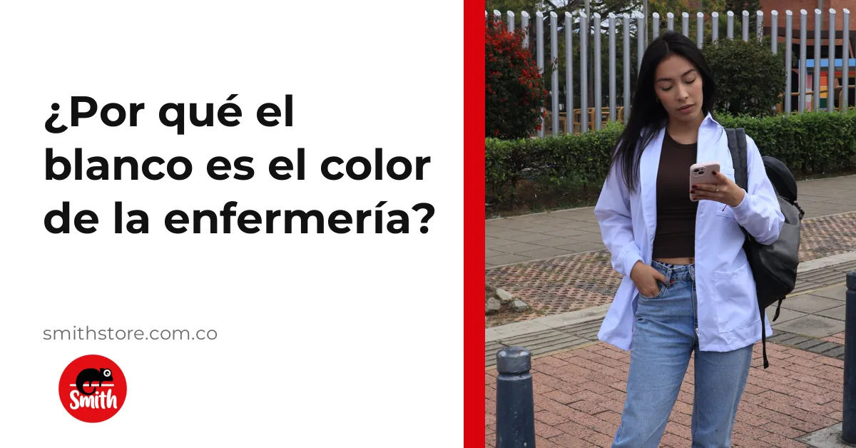 Estudiante de enfermería con bata de laboratorio blanca Smith